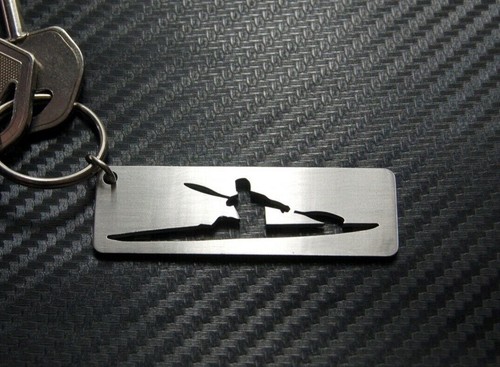 Canoe kayak keyring keychain - canoe,