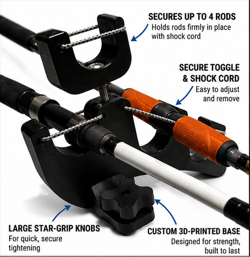 Supporto per canna kayak - canna, da
