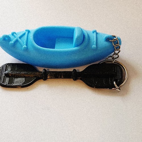 Portachiavi kayak blu con - portachiavi,