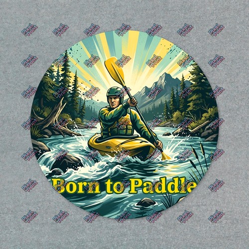 Adesivo born paddle kayak - born, to