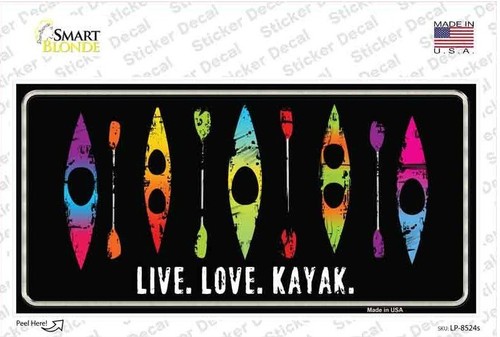 Adesivo paraurti kayak - , live