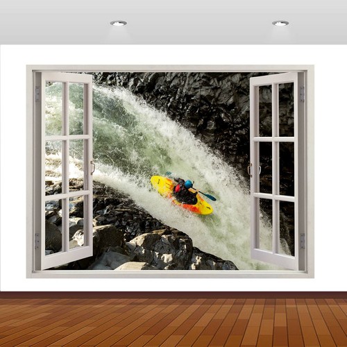 Adesivo murale kayak - , cascata
